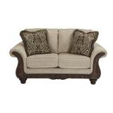 Ashley 72002 Wood Trim Love Seat