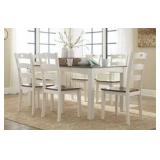 Ashley D335 Dining Table & 6 Chairs