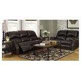 Berkline LEATHER Reclining Sofa & Love Seat