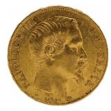 1855 Napolean 20 Francs Gold Coin