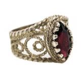 Marquise 1.00 ct Garnet Designer Ring
