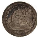 1877-S Seated Liberty Silver Quarter