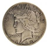 Rare 1928-P Peace Silver Dollar *KEY Date
