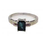 14kt Gold London Blue Topaz-Tourmaline Ring