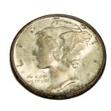 1944 Gem BU Mercury Silver Dime