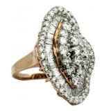 14kt Rose Gold 3.50 ct VS Diamond Ring