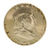 1953-S BU Franklin Silver Half Dollar