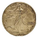 1942-D Walking Liberty Silver Half Dollar