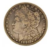 RARE 1881 Carson City Morgan Silver Dollar