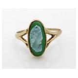 10kt Gold Vintage Cameo Ring