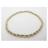 14kt Gold Genuine Pearl Bracelet