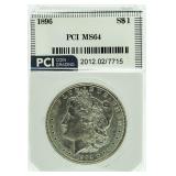 1896 MS64 Morgan Silver Dollar