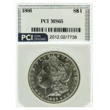 1886 MS65 Morgan Silver Dollar