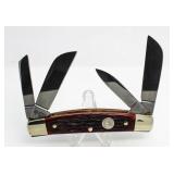 Tree Brand Boker Red Bone 4 Blade Congress