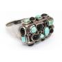 Vintage Turquoise & Onyx Estate Ring
