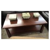 Cherry Mission Style Coffee Table
