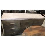 Faux Concrete Dresser Base