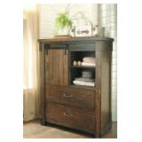 Ashley B718 Barn Door Designer Chest