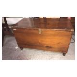 Antique Dove Tailed Blanket Chest