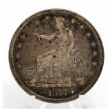 RARE 1877-S Seated Liberty Silver Trade Dollar