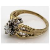 14kt Gold Fancy Marquise 3/4 ct Diamond Ring