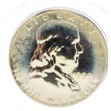 1959 BU Franklin Proof Silver Half Dollar