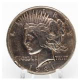 1921 Peace Silver Dollar *Key Date