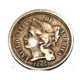 1865 3 Cent Nickel