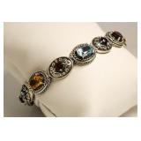 Vintage Style 8.00 ct Genuine Gemstone Bracelet