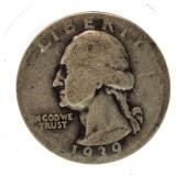 1939-D Washington Silver Quarter