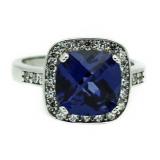 Cushion Cut 4.25 ct Tanzanite Designer Ring