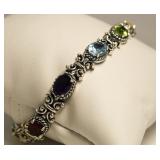 Vintage Style 7.50 ct Genuine Gemstone Bracelet