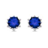 Gorgeous 2.00 ct Sapphire Solitaire Earrings