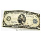 Series of 1914 $5 Large Federal Reserve Note