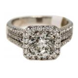 18kt Gold Round 4.72 ct Diamond Ring