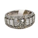 18kt Gold Round Brilliant 2.06 ct Diamond Ring