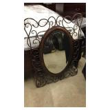 Antique Bronze Mirror