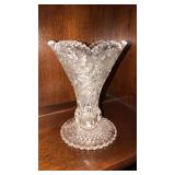 Early Pressed Glass Vase