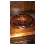 Vintage Amber Flip Bowl