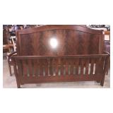 King - Vaughan Bassett Sleigh Bed - No Rails