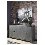 A400034 Gun Metal 67" Console Cabinet