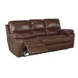 Ashley u729 LEATHER PWR Reclining Sofa & Love