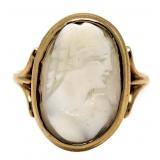 10kt Gold Vintage Cameo Estate Ring
