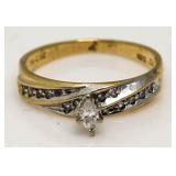 14kt Gold Fancy Marquise Diamond Ring