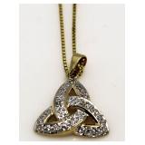 10kt Gold Diamond Pendant