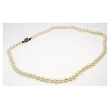 14kt Gold Genuine 18" Pearl Necklace