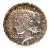 RARE 1921 Peace Silver Dollar