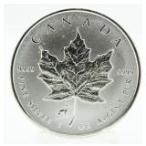 2015 Year Of The Goat Silver Maple Leaf