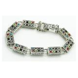 Cloisonne Style Enameled Fashion Bracelet