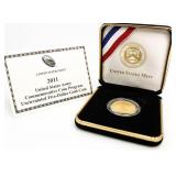 2011 US Mint Army $5 1/4 Oz. Gold Commem.